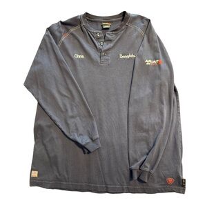 Ariat Navy FR Long Sleeve Tee